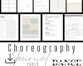 ダウンロード可能な振付師プランナーページ: ダンス教師の振付プロセスを整理して強化