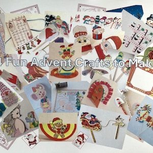 Kids Advent Calendar Craft Kit Childrens Festive DIY Activities 24 make-it-yourself Christmas Surprises KIT 1