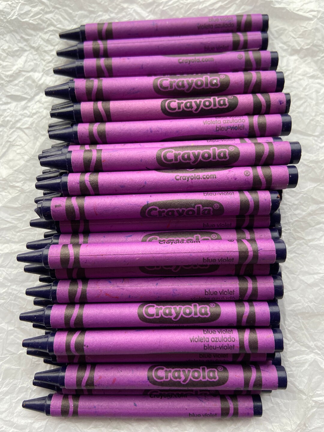 50 Bulk Crayola Crayons for Crafting/meltingcrayon Letter & Party Favor Suppliespurple, Gray