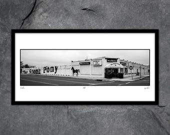 Black and White Asbury Park Wall Art | The Stone Pony Art Print | Jersey Shore Photography | Asbury Park Photography | Rock and Roll Decor