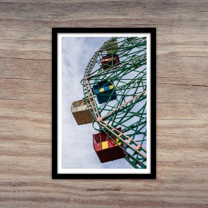 Coney Island Art Photography, Wonder Wheel Art Photography, New York Art Photography, Wall Art Photography, Wall Art, Art Prints