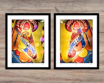 Vintage Pinball Machine Photography, Pinball Art, Arcade Game Photography, Retro Video Games, Wall Art Photography, Wall Art, Art Prints