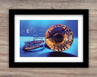 Music Art Photography, Preservation Hall Jazz Band Art Photography, Tuba Art, Concert Photography, Photography Prints, Wall Art, Art Prints