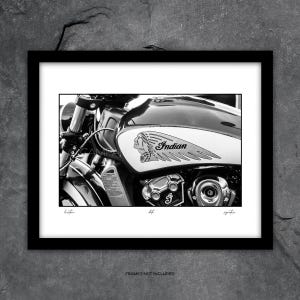 Vintage Motorcycle Art Photography, Indian Motorcycle Art Photography, Biker Life Art, Photography Prints, Wall Art Photography, Art Prints