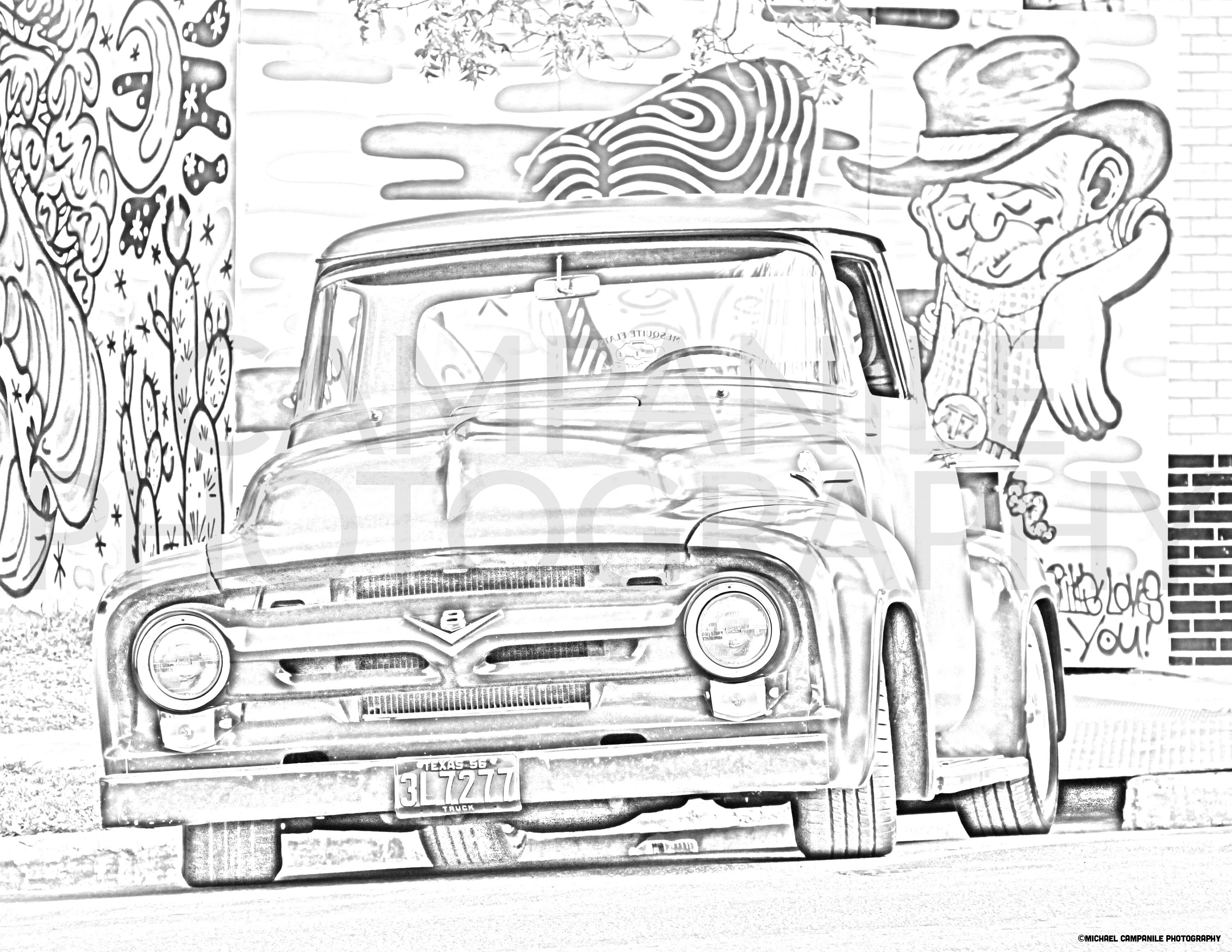 Download Classic Cars Coloring Pages Digital Download Printable Etsy