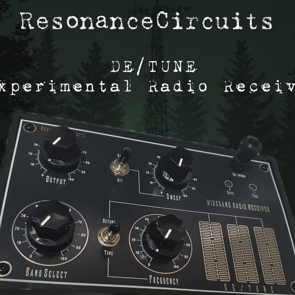 RC Circuit Bent 'De/Tune' Experimental Radio Spirit Ghost Box Receiver EVP Sound Synth Noise Generator