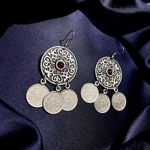 Nomadic Dangling Earrings: Central Asian Silk Road Design