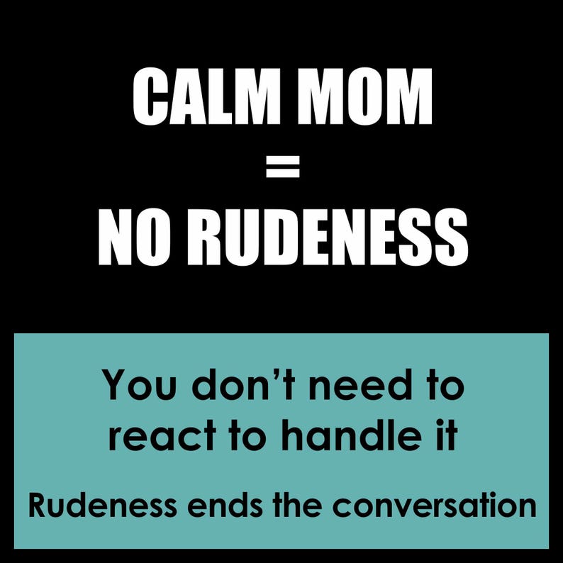 No To Rudeness What to Say When Your Teen is Rude to You, Stop Disrespect Fast, Calm ...