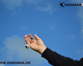 Kashaka Pro® - Small 38mm Kashaka Asalato Cas Cas shakers. Quality Percussion shakers for smaller hands. 2 hand set. (USA Tariff included)