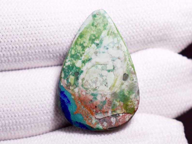 25 Cts Top Quality Azurite Malachite Gemstone Blue Azurite Gemstone Malachite Azurite Cabochon Azurite Malachite wholesale Lot TP0857