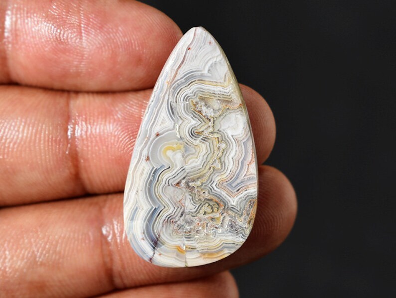 25 Cts Crazy lace agate cabochon Mexican Crazy Lace Agate Natural Crazy Lace Agate agate pendant 35x19x5 MM T2560