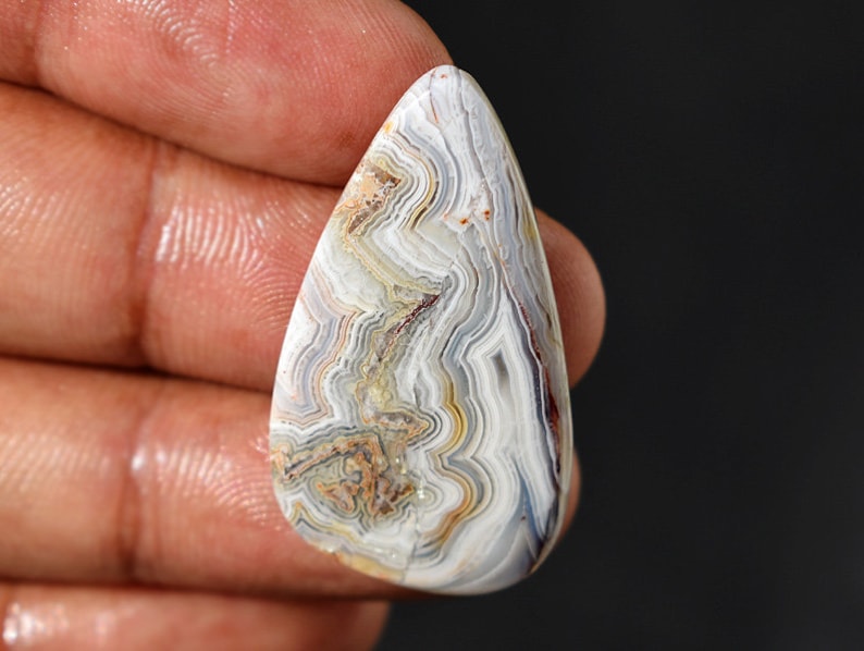 25 Cts Crazy lace agate cabochon Mexican Crazy Lace Agate Natural Crazy Lace Agate agate pendant 35x19x5 MM T2560