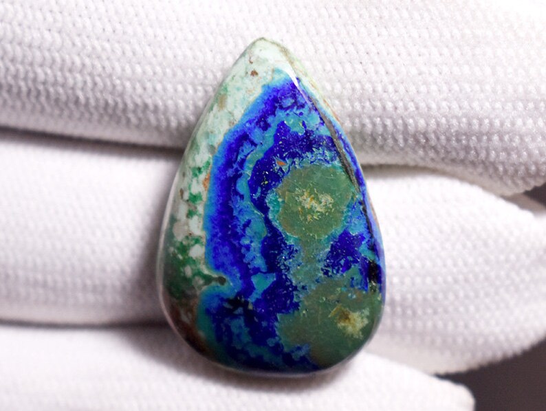 25 Cts Top Quality Azurite Malachite Gemstone Blue Azurite Gemstone Malachite Azurite Cabochon Azurite Malachite wholesale Lot TP0857