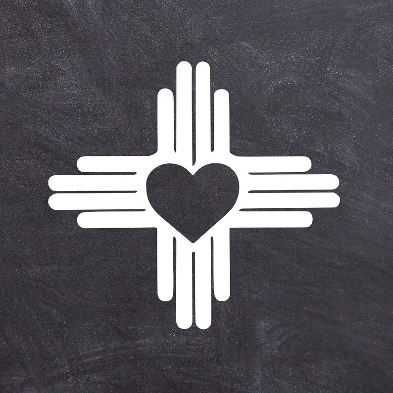 new-mexico-decal-state-flag-zia-sticker-symbol-nm-home-etsy