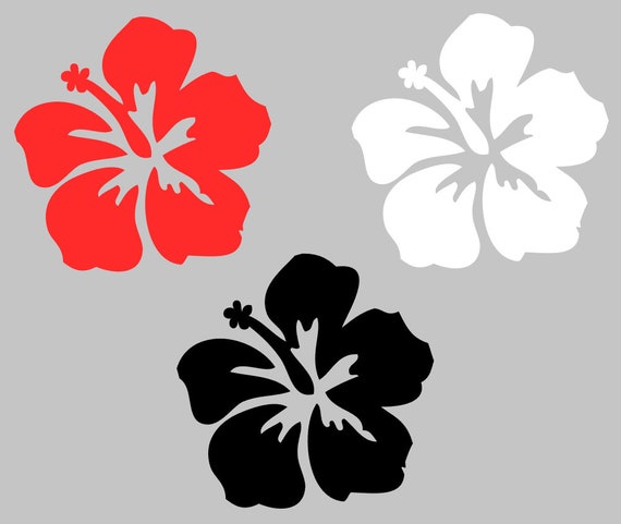 Flower Hibiscus Car Decal Vinyl Sticker For Window Bumper Panel Laptop