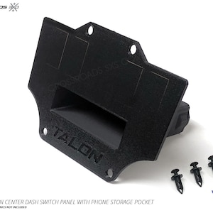 Center Switch Panel with Phone Storage Pocket for Honda Talon SXS