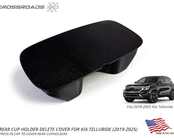 Rear Cup Holder Delete Cover for Kia Telluride (2019-2025)