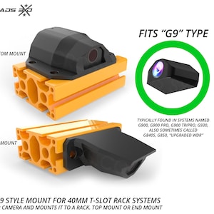 Wolfbox G9 backkamerafäste för 40 mm T-spår, takräcke för bil, lastbil, SUV, husbil