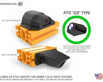 Wolfbox G9 Rear Camera Mount for 40mm T-Slot Tracks, Automotive Roof Rack Truck SUV RV