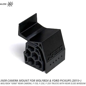 Wolfbox Rear Windshield Headliner Camera Mount for Ford F-150, F-250, F-350 w/ sliding window No Sunroof (sm gap)