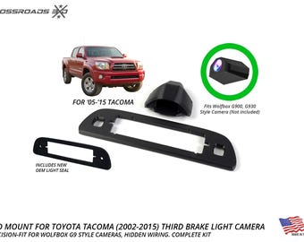 Pro Third Brake Light Camera Mount for Toyota Tacoma 2005-2015, Wolfbox G900 G930