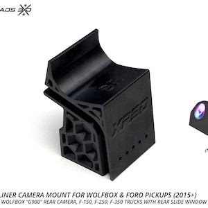 Wolfbox Rear Windshield Headliner Camera Mount for Ford F-150, F-250, F-350 w/ sliding window