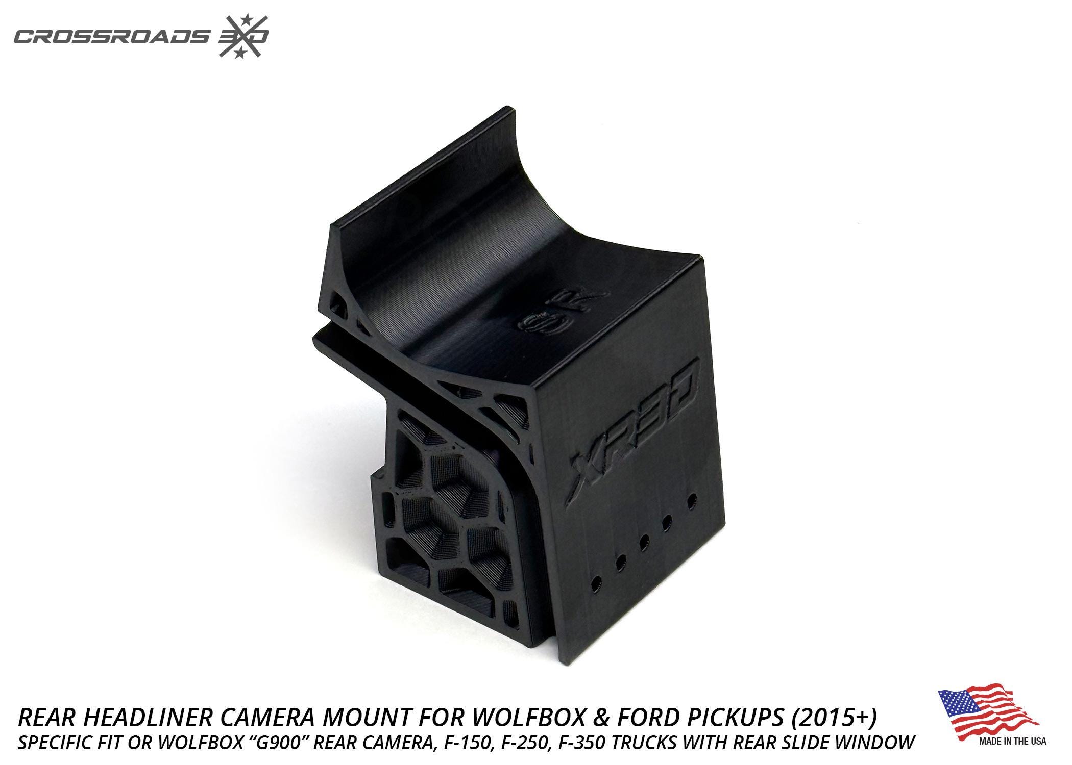 Wolfbox Rear Windshield Headliner Camera Mount for Ford F-150, F