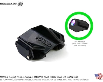 Compact Adjustable-Angle Mount for WolfBox G900/G930 Pro & Tripro Cameras - USA-made