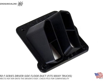 Warm Toes! Driver-Side Floor Duct for Ford F-Series Trucks (Fits Many Ford Pickups)