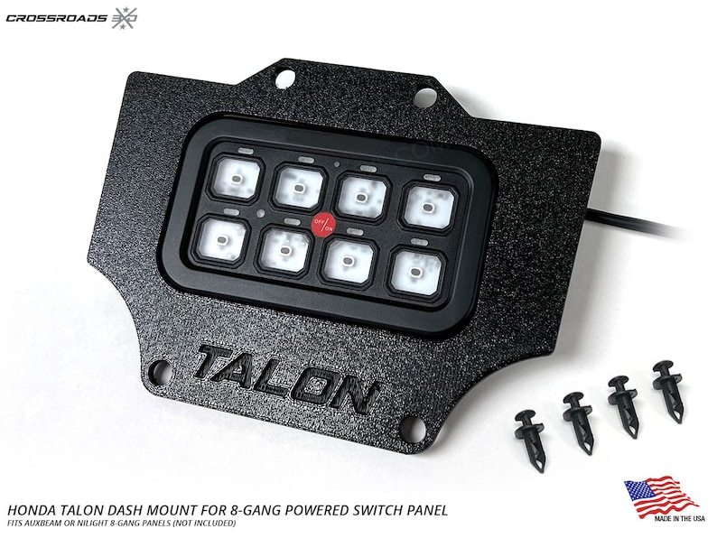 Dash Mount for the Honda Talon & Powered 8-gang Switch Panel (auxbeam ...
