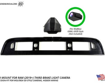 Pro Camera Mount for RAM 1500 (2019+) Third Brake Light, for Wolfbox G900 G930