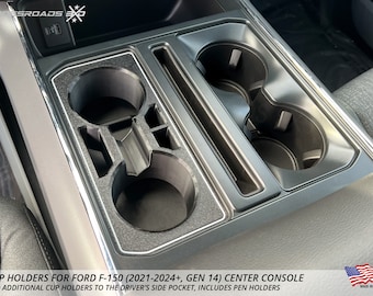 Cup Holders for Ford F-150 (2021-2025, Gen 14) Center Console