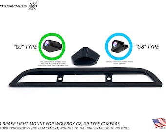 Professional F-150 (2015-2026) Third Brake Light Camera Mount for Wolfbox Cameras - No visible wiring