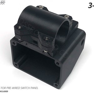 Bar Mount for 3-Gang Pre-Wired Switch Panel for Mount on any Round Roll Bar (SXS, Jeep, RZR, Pioneer, etc)