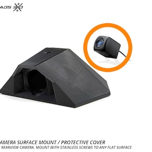 Protective Cover Mount  for Rearview Camera (Screw or Adhesive mount)