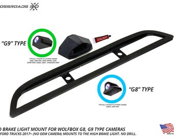Ford Super Duty (2017-2022) Third Brake Light Camera Mount - for Wolfbox G900,  Hidden Wiring