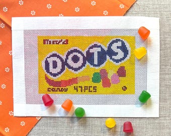 Lienzo de punto de aguja con diseño de caramelo, 13 unidades, adorno Zweigart para Halloween, Navidad y San Valentín