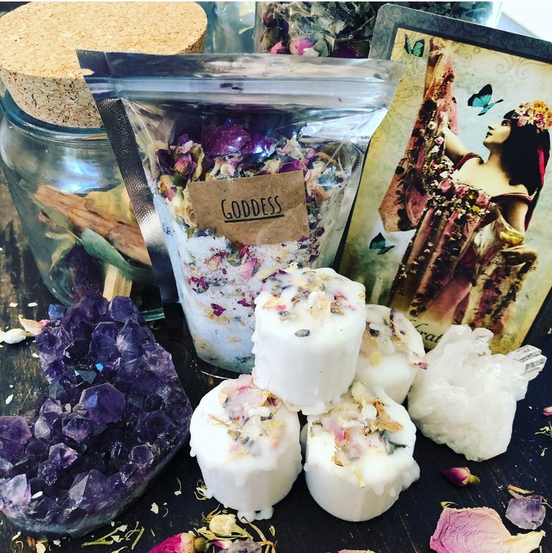 THE MOON Divine Feminine/Goddess Connection/Full Moon Ritual Bath Set image 1