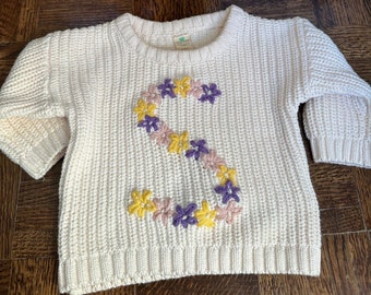 Personalized Embroidered Sweater - Baby Sweater | Baby Onesie