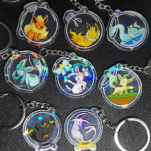 Pocket Monsters Eeveeultion Keychain Designs