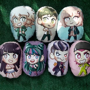 DR 1 2 V3 pillow plush leon chihiro ibuki hinata chiaki nagito komaeda mikan gundham kazuichi souda rantaro miu kokichi shuichi