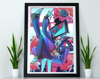 Hazbin Hotel Vox プリント: Vees 漫画ポスター (11x17 インチ) - Etsy