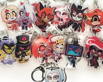 ハズビンホテル アクリルキーホルダー：両面、2インチ - Etsy 日本