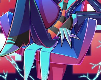 Hazbin Hotel Vox プリント: Vees 漫画ポスター (11x17 インチ) - Etsy