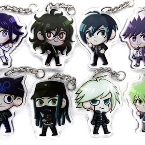 DR V3 Boys Keychains, Shuichi Saihara, Kokichi Ouma, Kaito Momota K1-B0 Rantaro amami Gonta gokuhara Ryoma Hoshi Korekiyo Shinguji