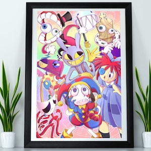 TADC Amazing Circus Digital Pomni Caine Jax Kinger Zooble Ragatha Gangle Bubble Poster