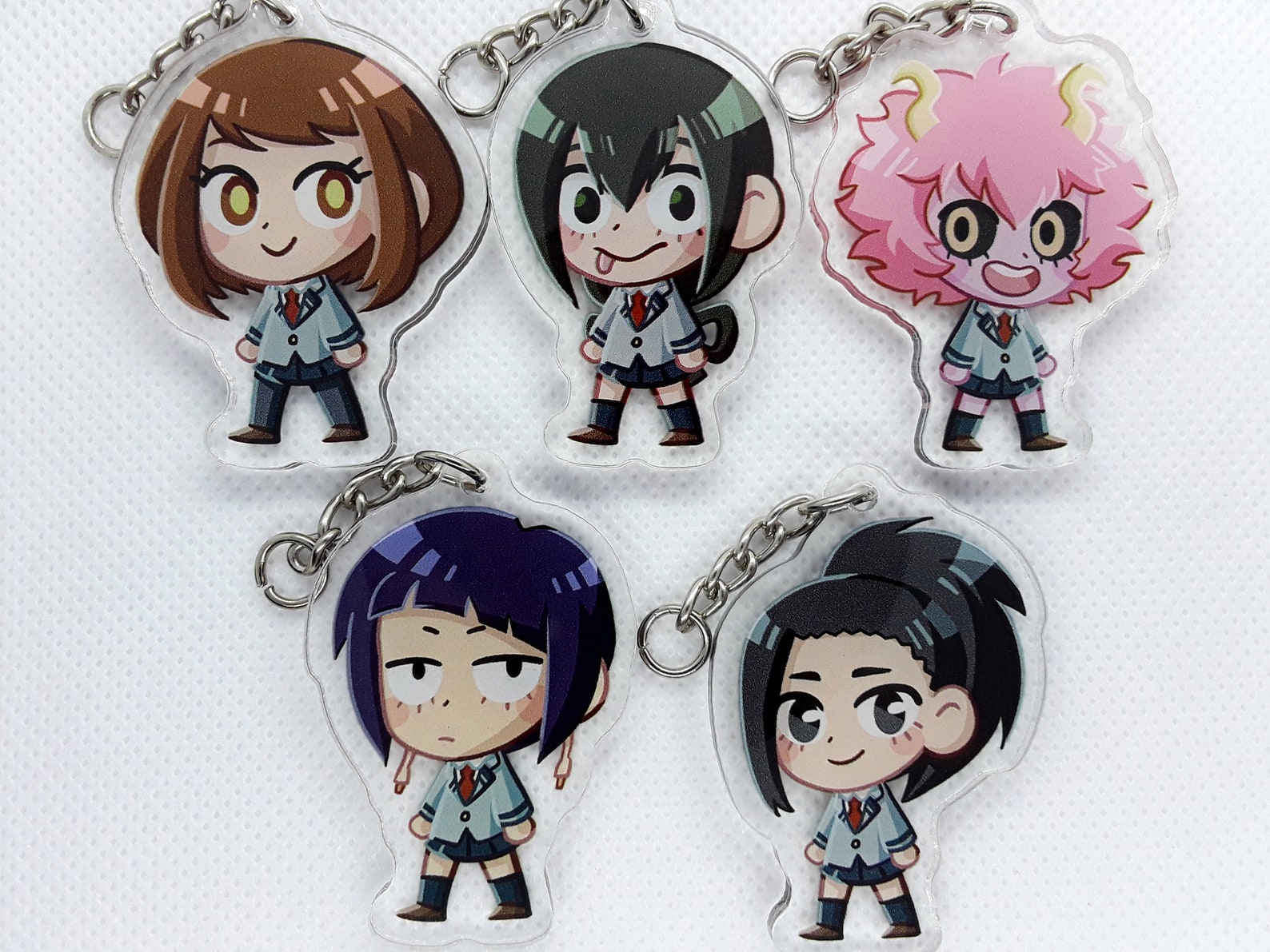 MHA Keychains Ochaco Uraraka Momo Yayorozu Tsuyu Asui Mina Etsy Australia