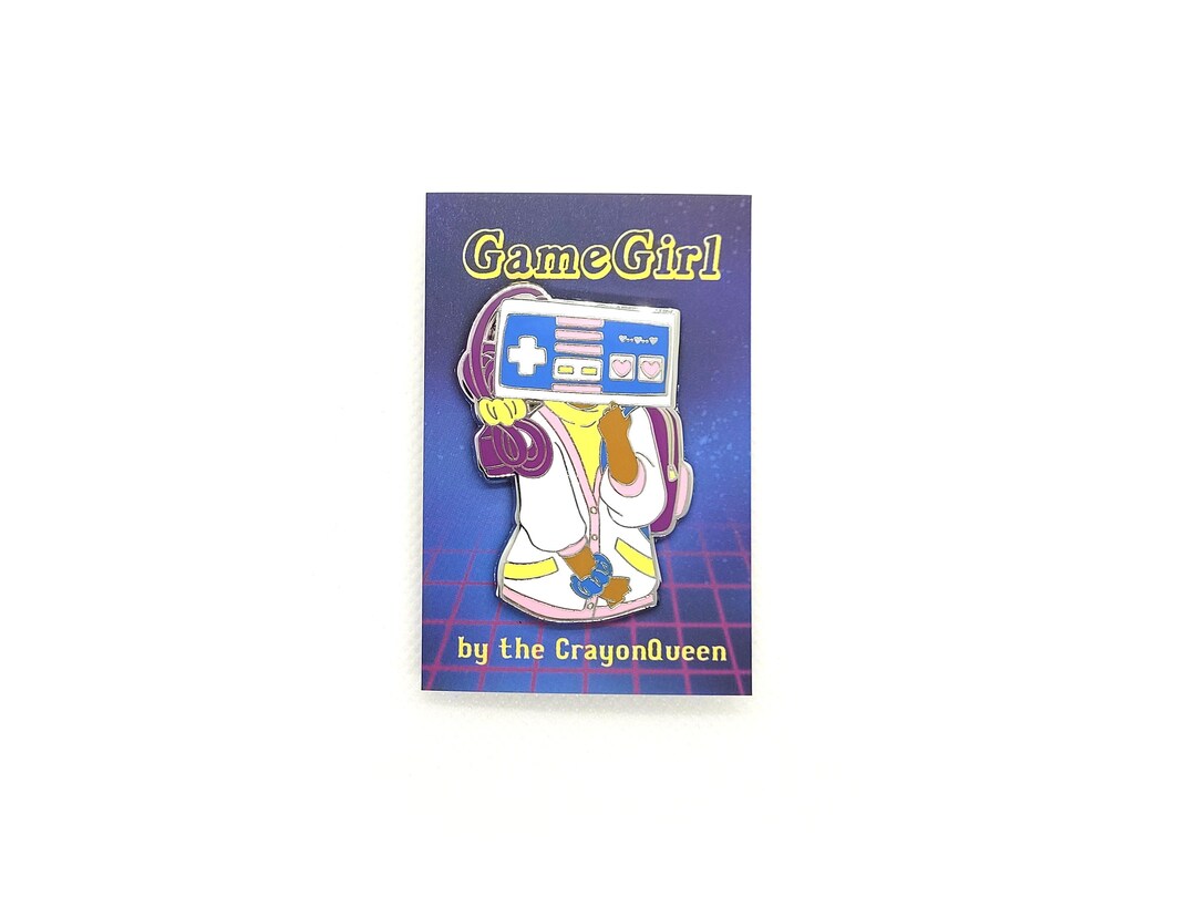 Gameboy Game Girl Gamegirl Enamel Pin 80s Tech Technology Nostalgia ...
