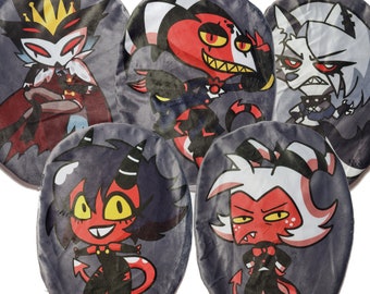 Blitzo Moxxie Millie Stolas Loona Boss Helluva keychains demon cartoon plush pillow case plushie