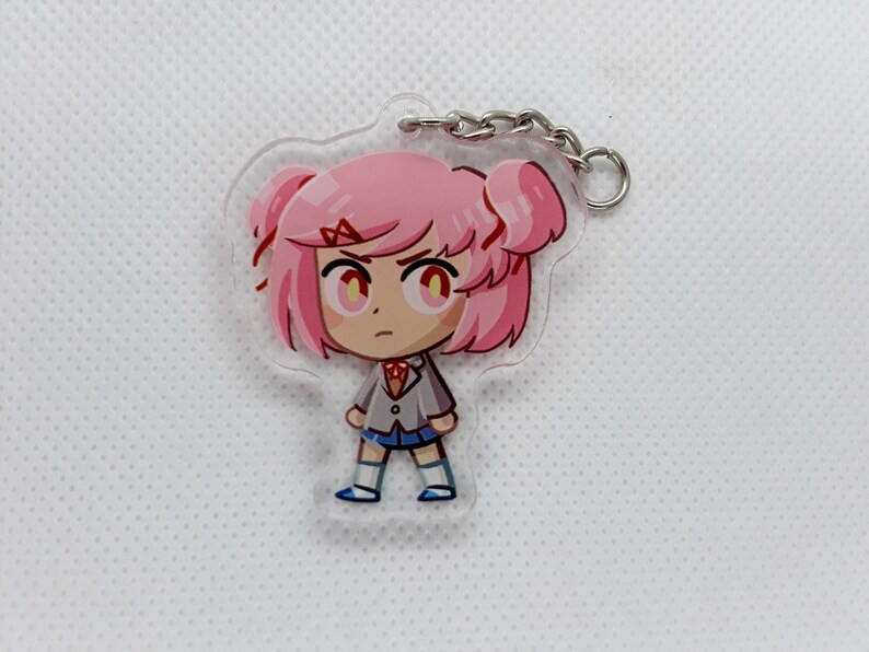 DDLC Sayori Natsuki Yuri Monika Keychain Horror Thriller Etsy Canada
